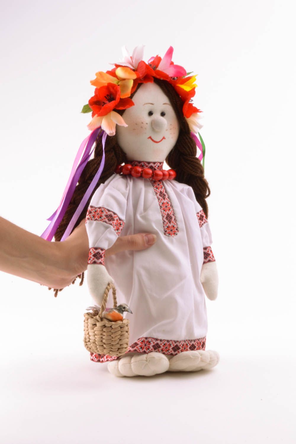 Doll in Ukrainian vishivanka shirt photo 5