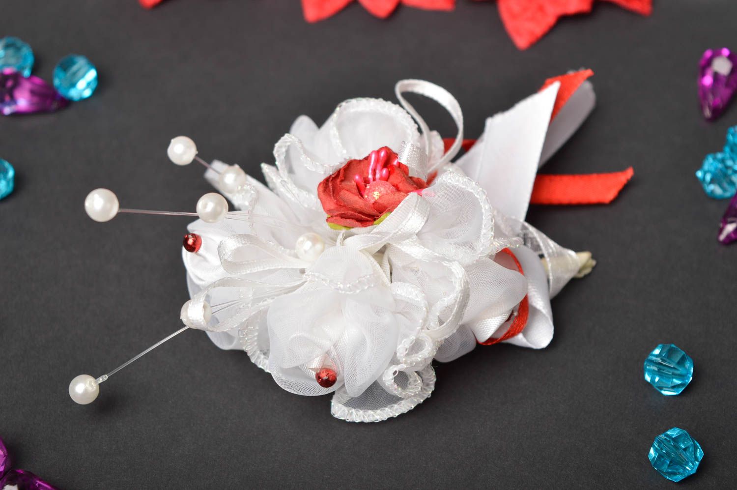 Wedding accessories handmade wedding boutonniere corsage flowers lapel flowers photo 1