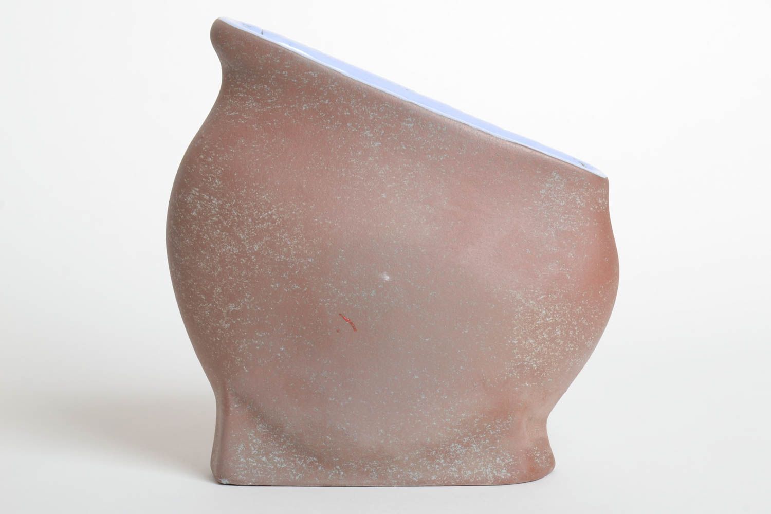 Handmade Keramik Vase Haus Deko hohe ausgefallene Vase mit bunter Bemalung foto 4