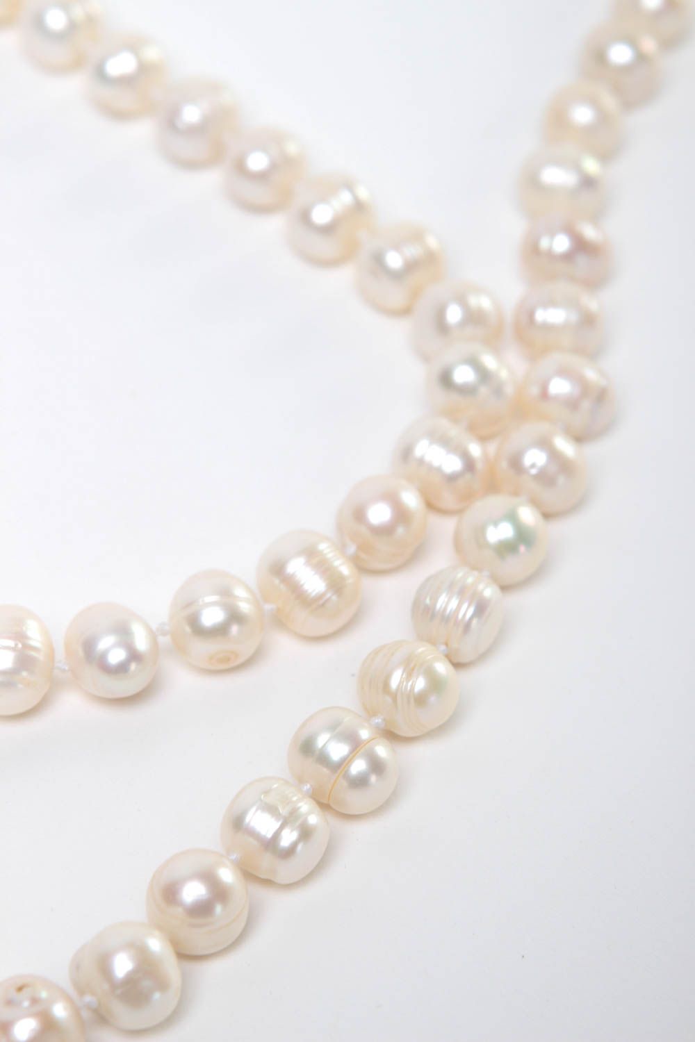 Collar original elegante de perlas bisutería artesanal regalo para mujer foto 3