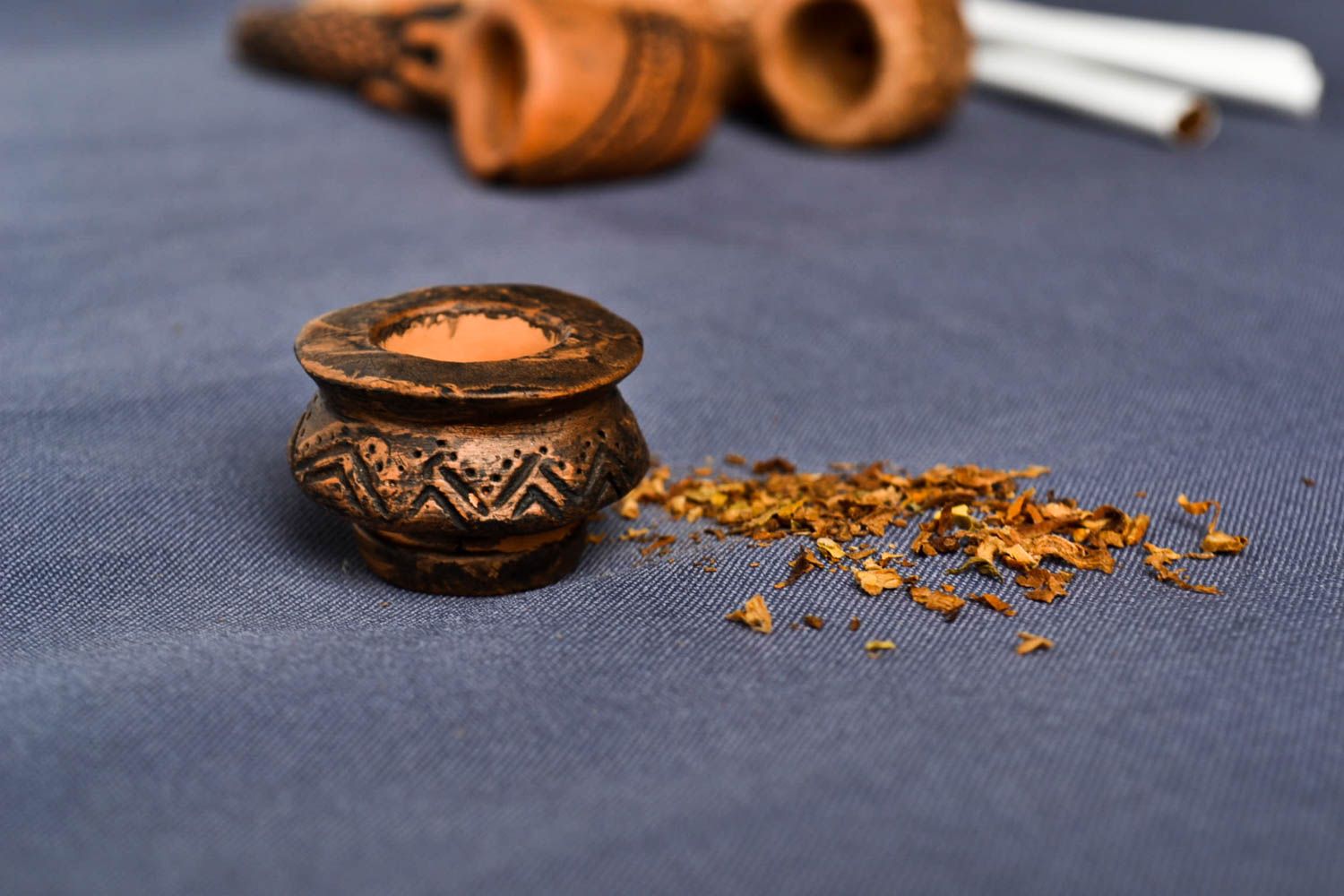 Keramik Handarbeit Shisha Tonkopf origineller Rauch Zubehör für Männer Geschenk foto 1