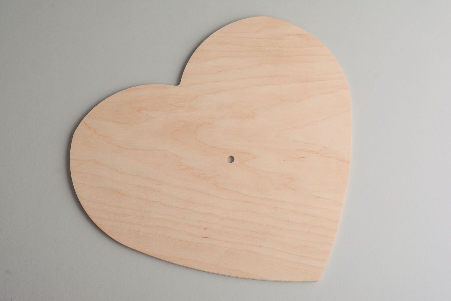 Wooden blank clock Heart photo 2
