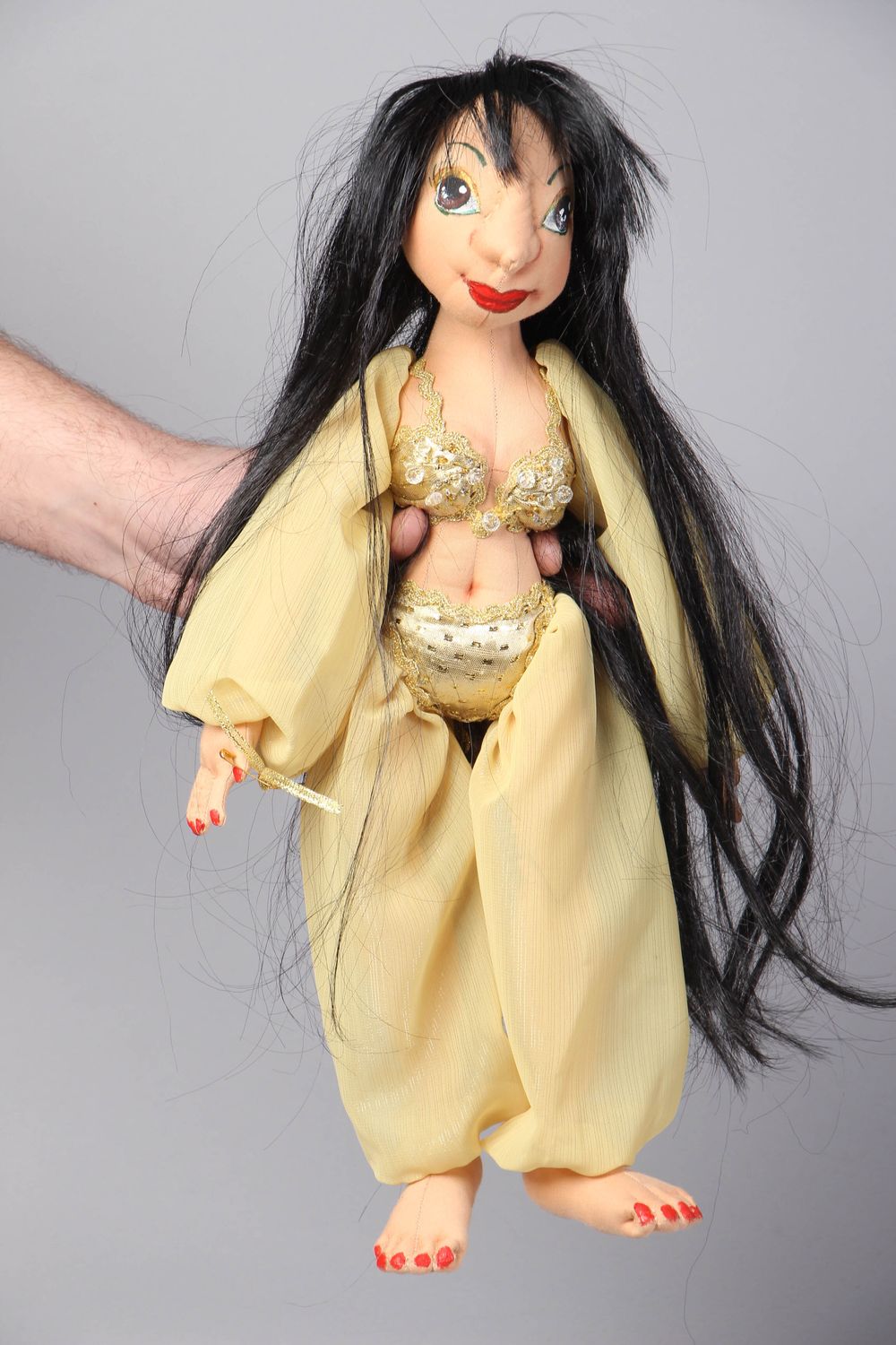 Авторская кукла коллекционная Восточная танцовщица фото 4