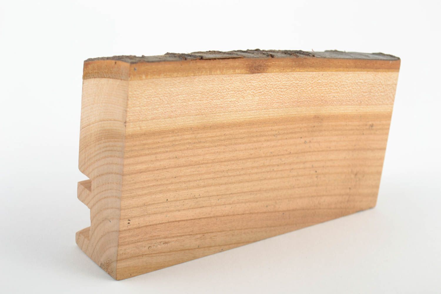 Petit support pour tablette en bois écologique fait main pratique design photo 4