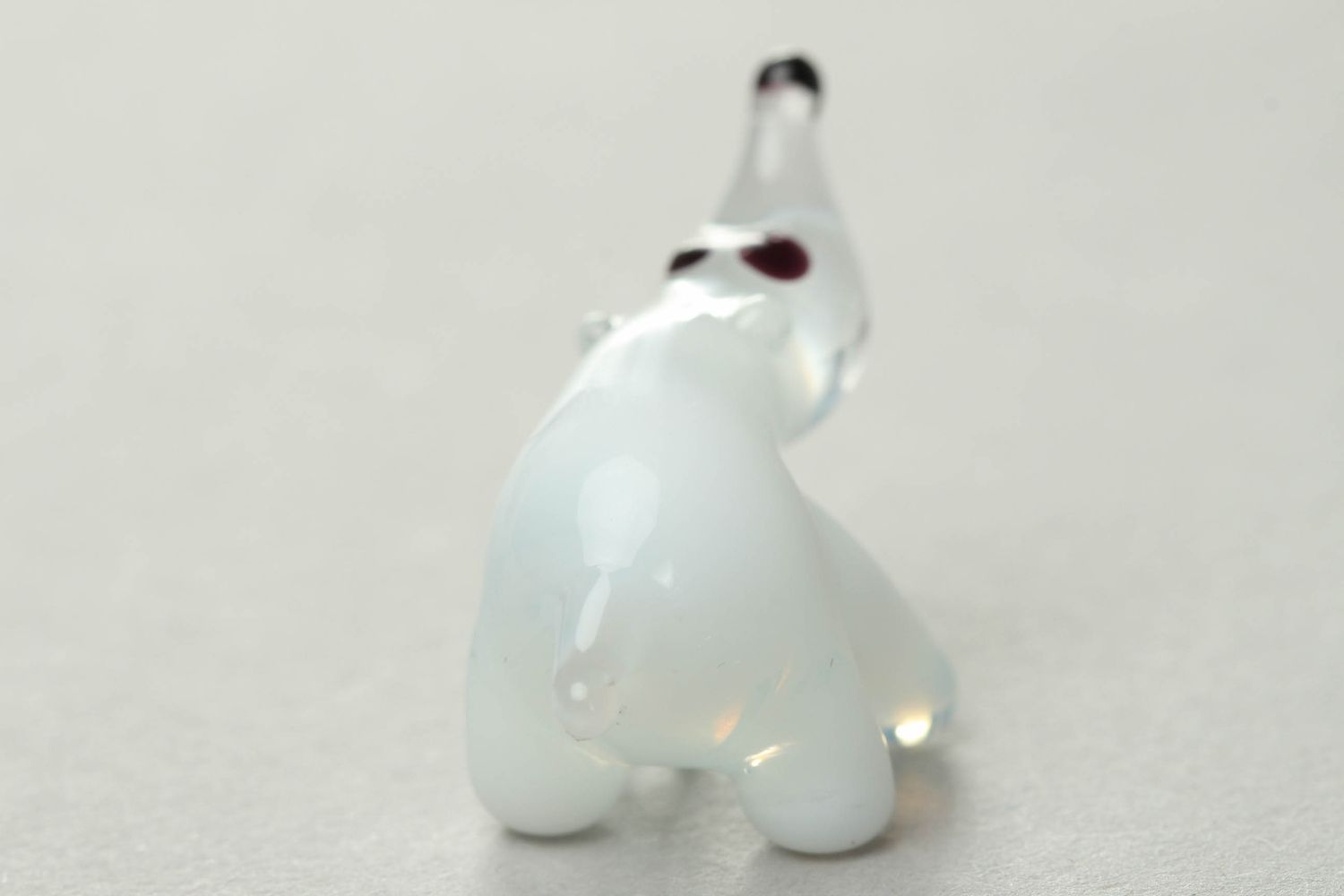 Lampwork glass figurine Polar Bear photo 3