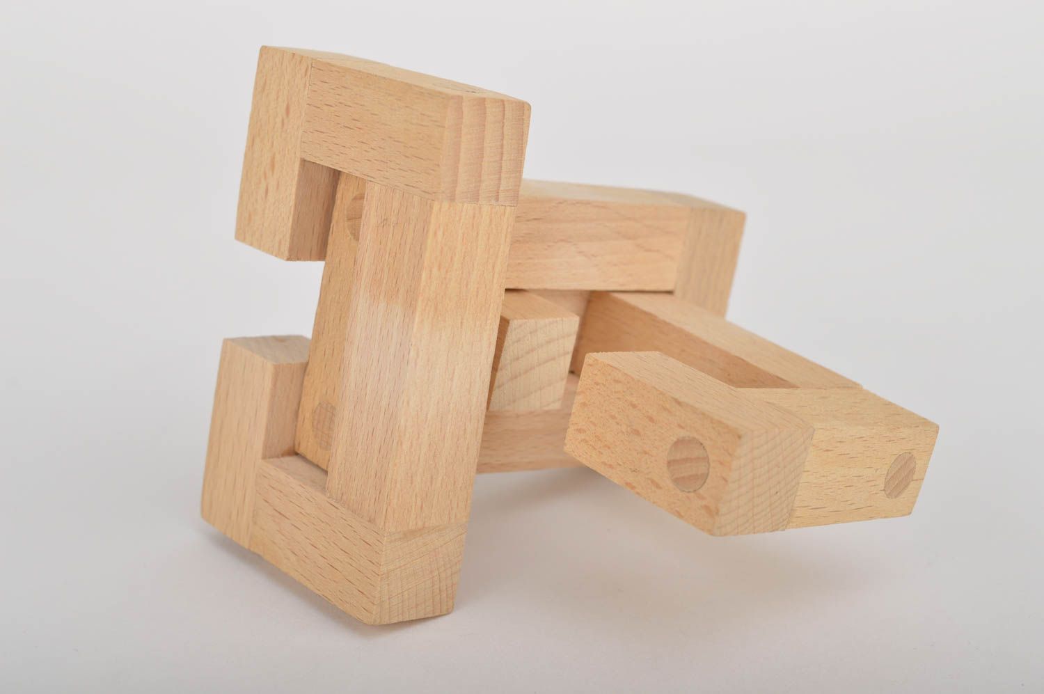 Игрушка ручной работы деревянный кубик игрушка из дерева от 3 лет Замок фото 3