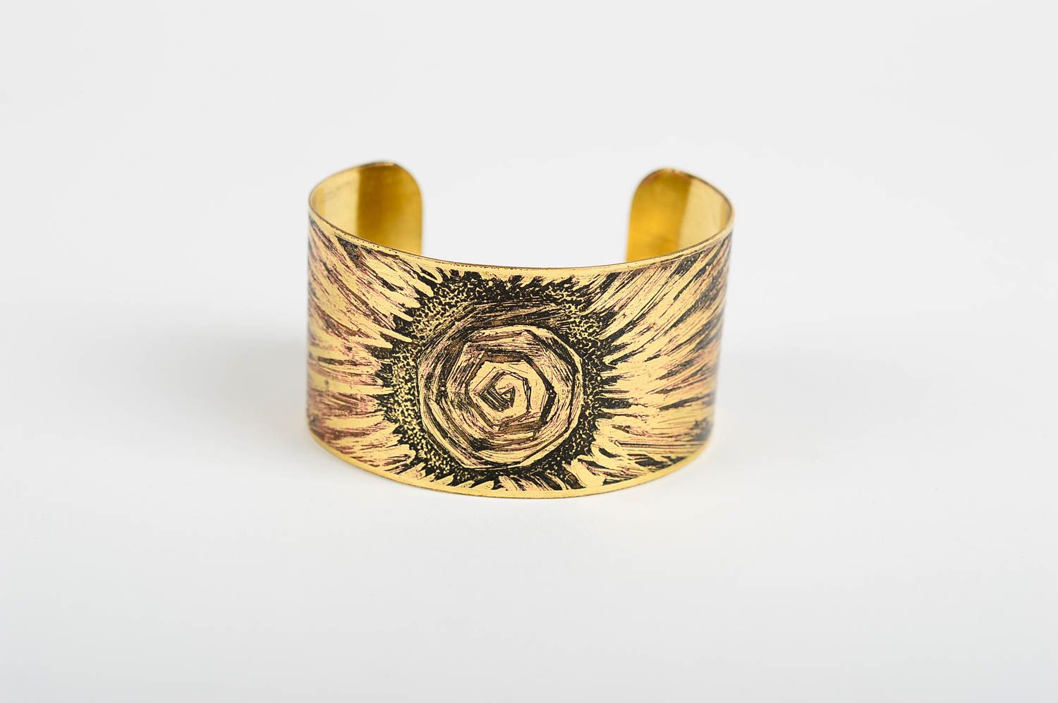 Handmade bracelet metal jewelry brass bracelet unusual gift stylish bracelet photo 1