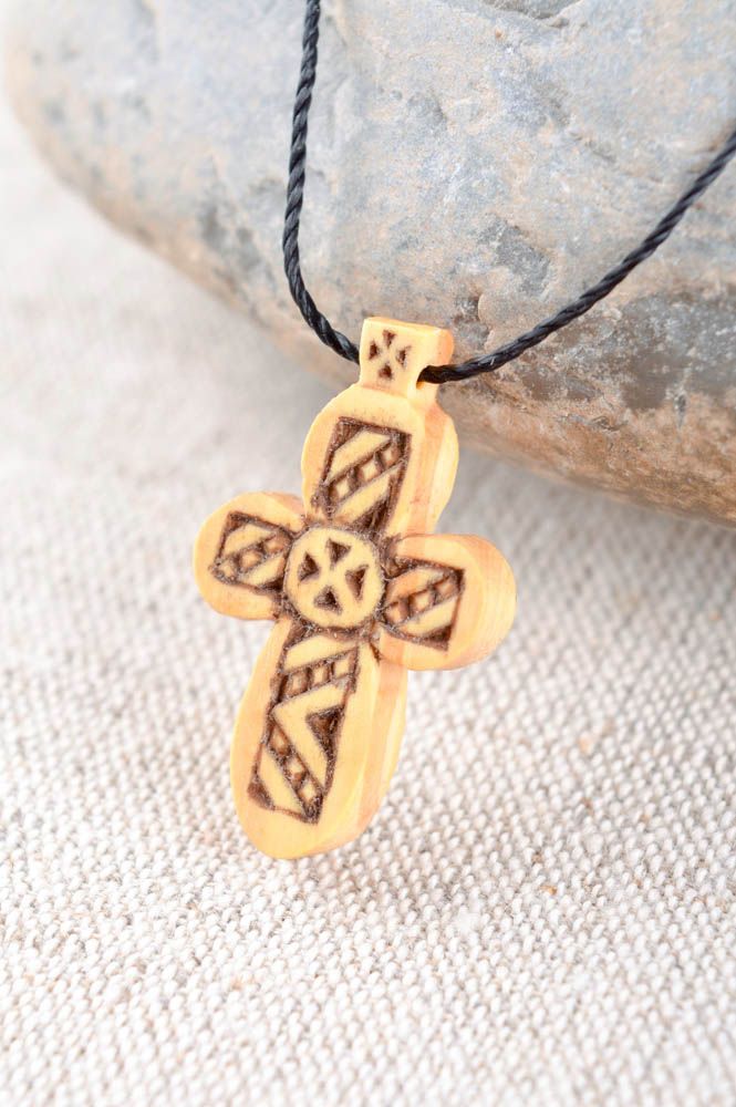 Крест нательный ручной работы оригинальный крестик православный крест  фото 1