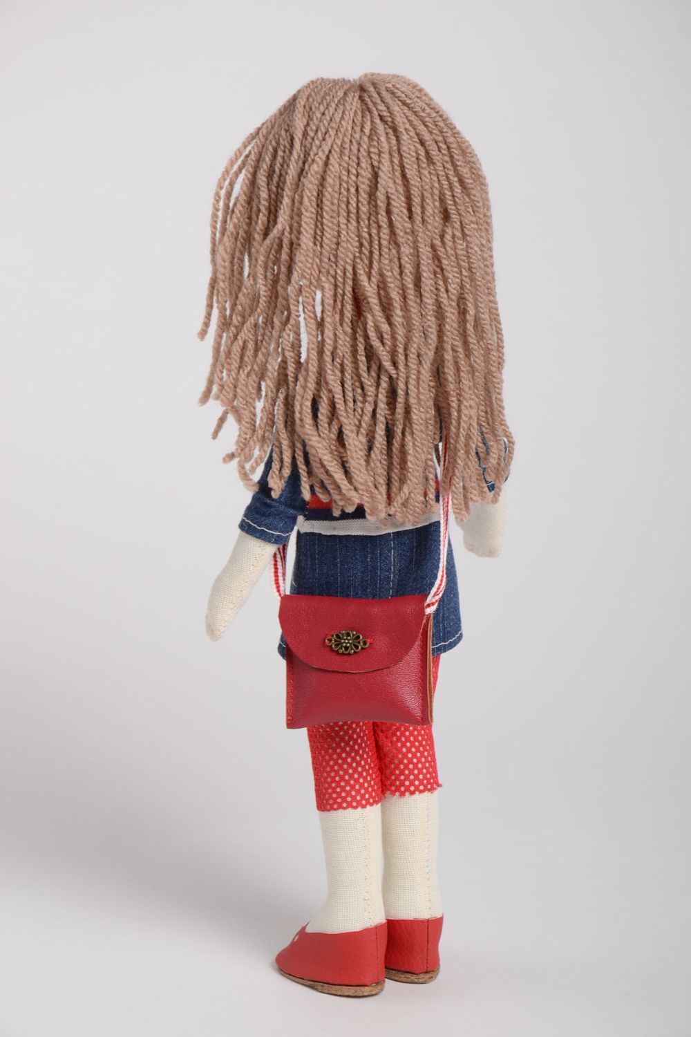 Кукла ручной работы кукла из ткани мягкая кукла расписная оригинальная фото 4