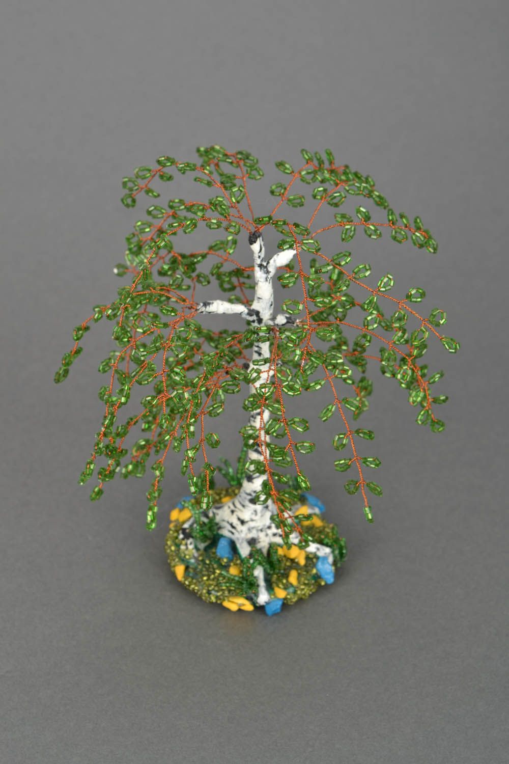Декоративное дерево из бисера фото 3