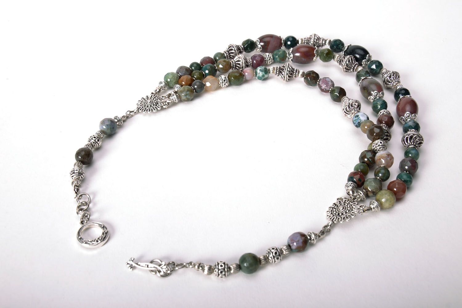 Perlenkette aus Jaspis foto 3