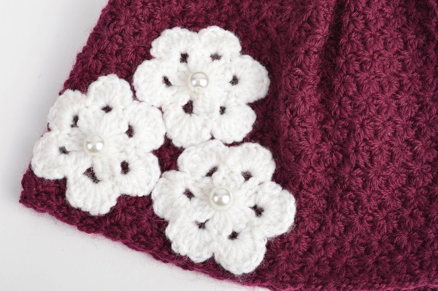 Baby crochet hat handmade accessories warm hat girls hats gifts for children photo 5