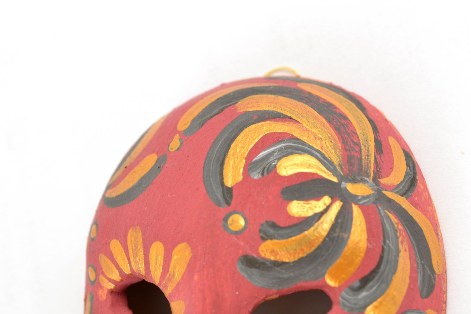 Masque miniature décoratif de mascarade fait main  photo 3