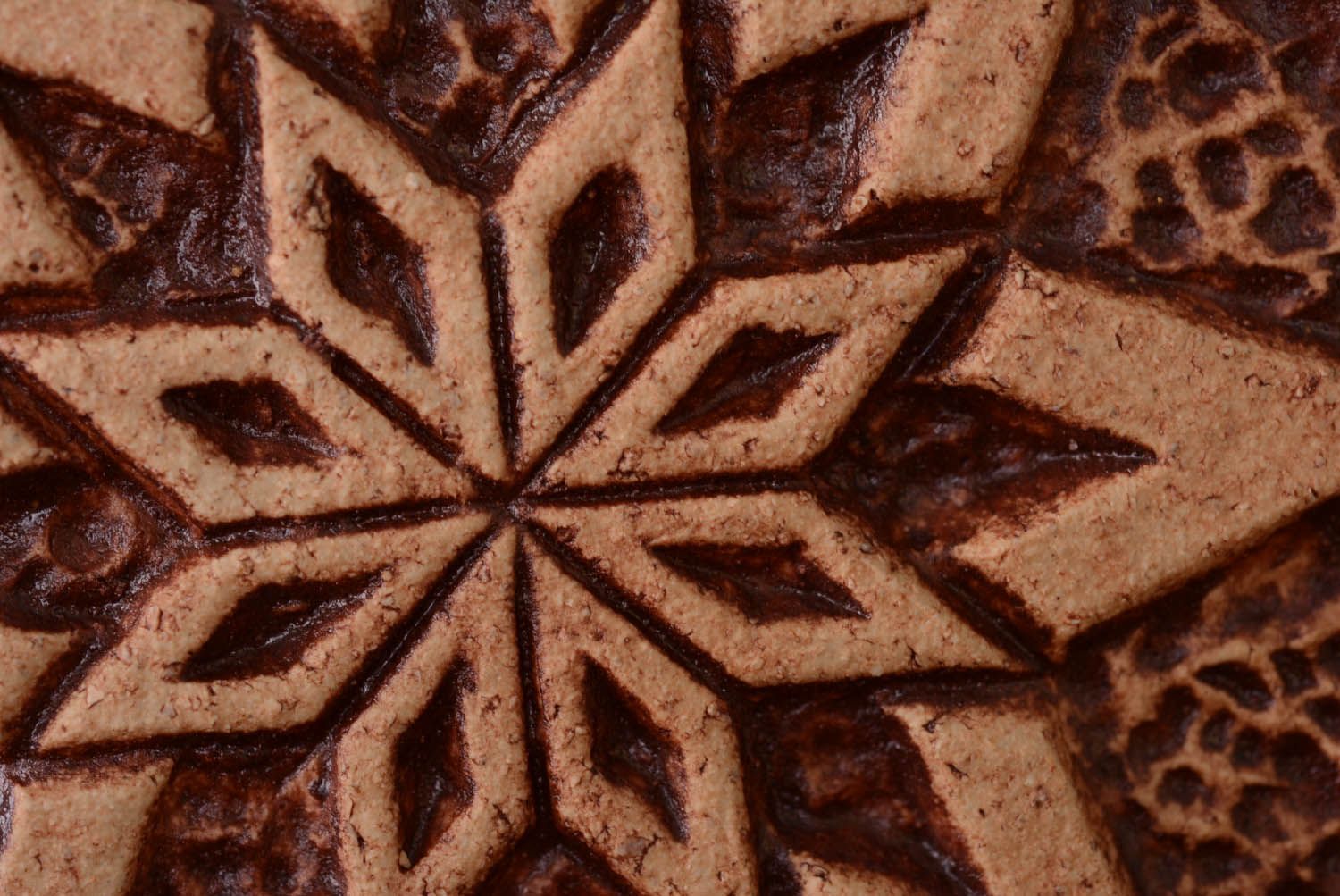 Prato talismã de cerâmica pingente decorativo para parede de argila feito à mão Alatyr foto 5