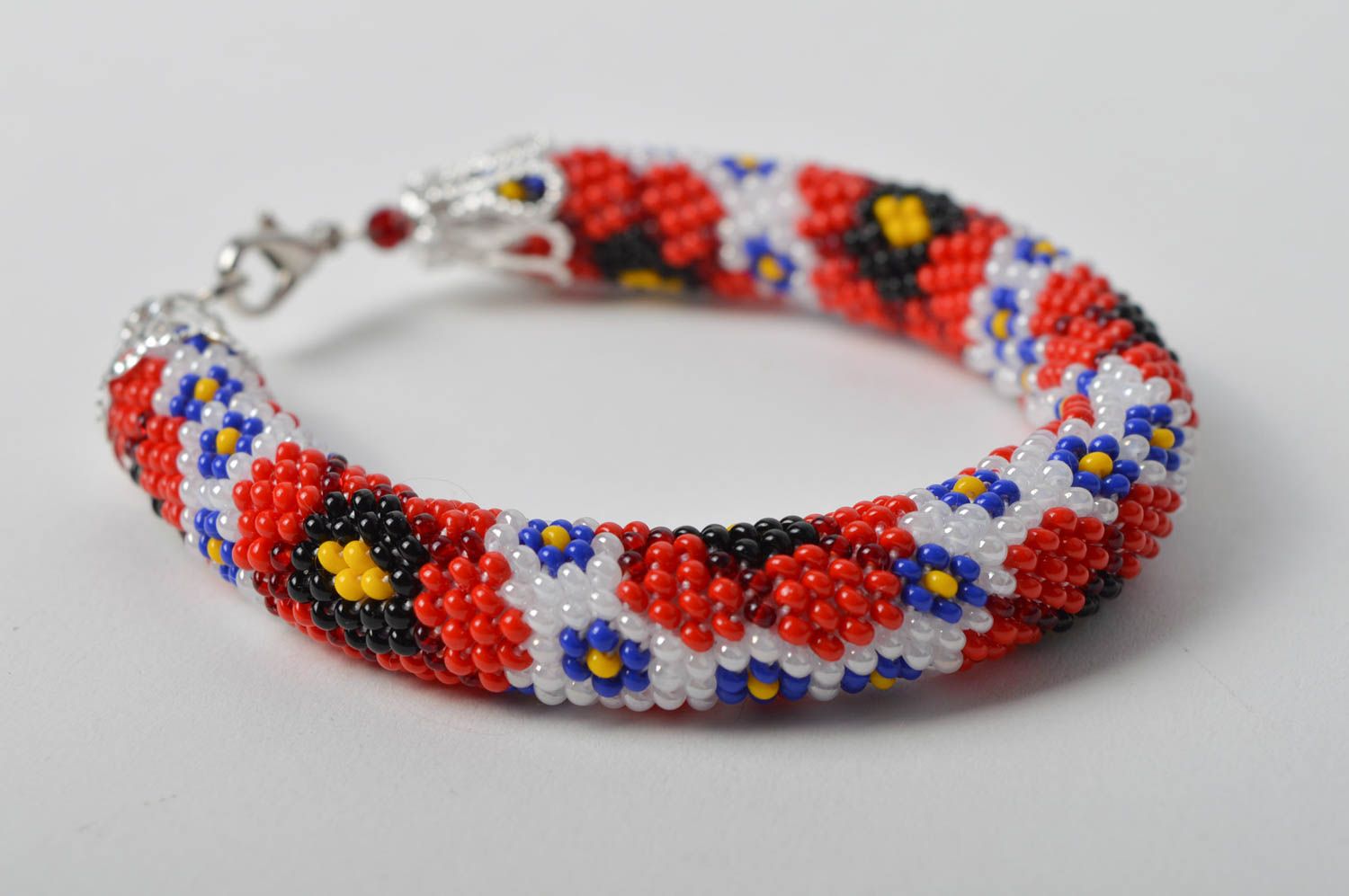 Stylish handmade woven bead bracelet beaded cord bracelet gifts for her photo 5