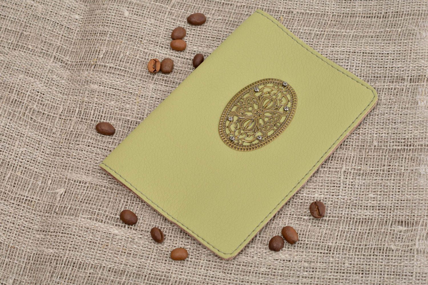 Handmade passport cover unusual cover for passport leather accessory gift ideas photo 1