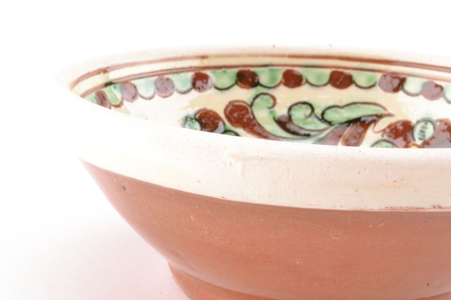 Deep ceramic bowl photo 4