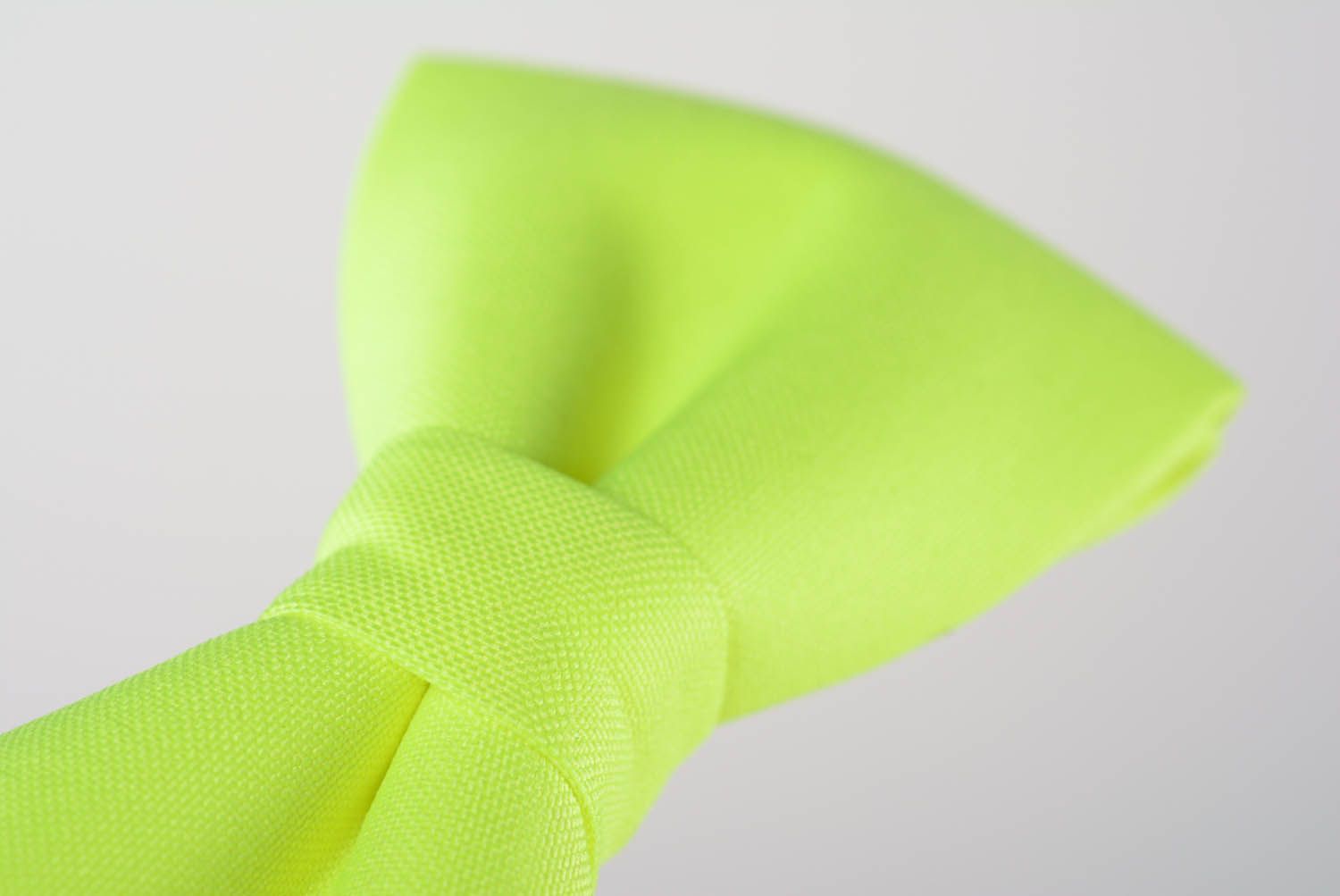 Fliege Krawatte in Zitronenfarbe  foto 4