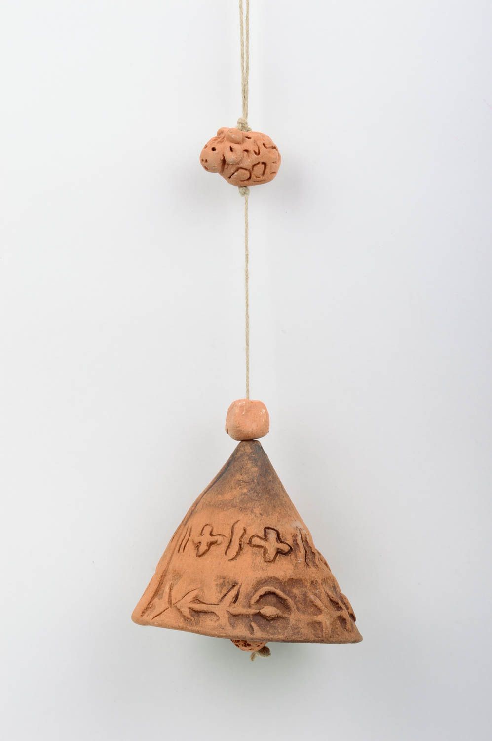 Beautiful handmade ceramic bell interior clay bell home designs gift ideas photo 1