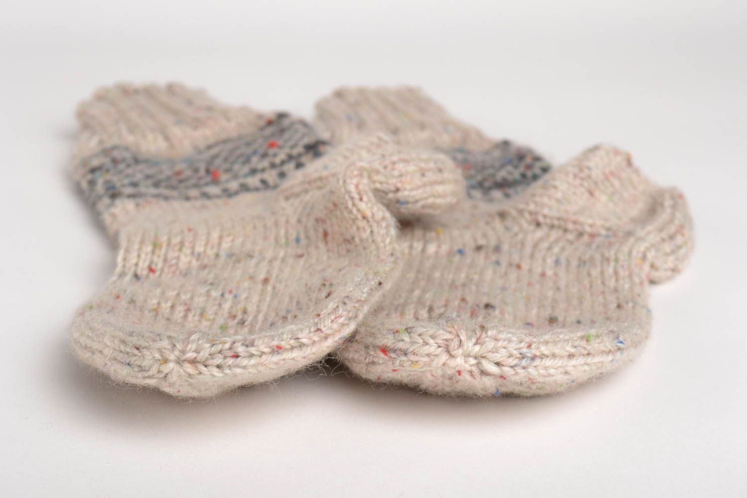 Handmade knitted socks warm socks winter socks gifts for men winter clothing photo 4