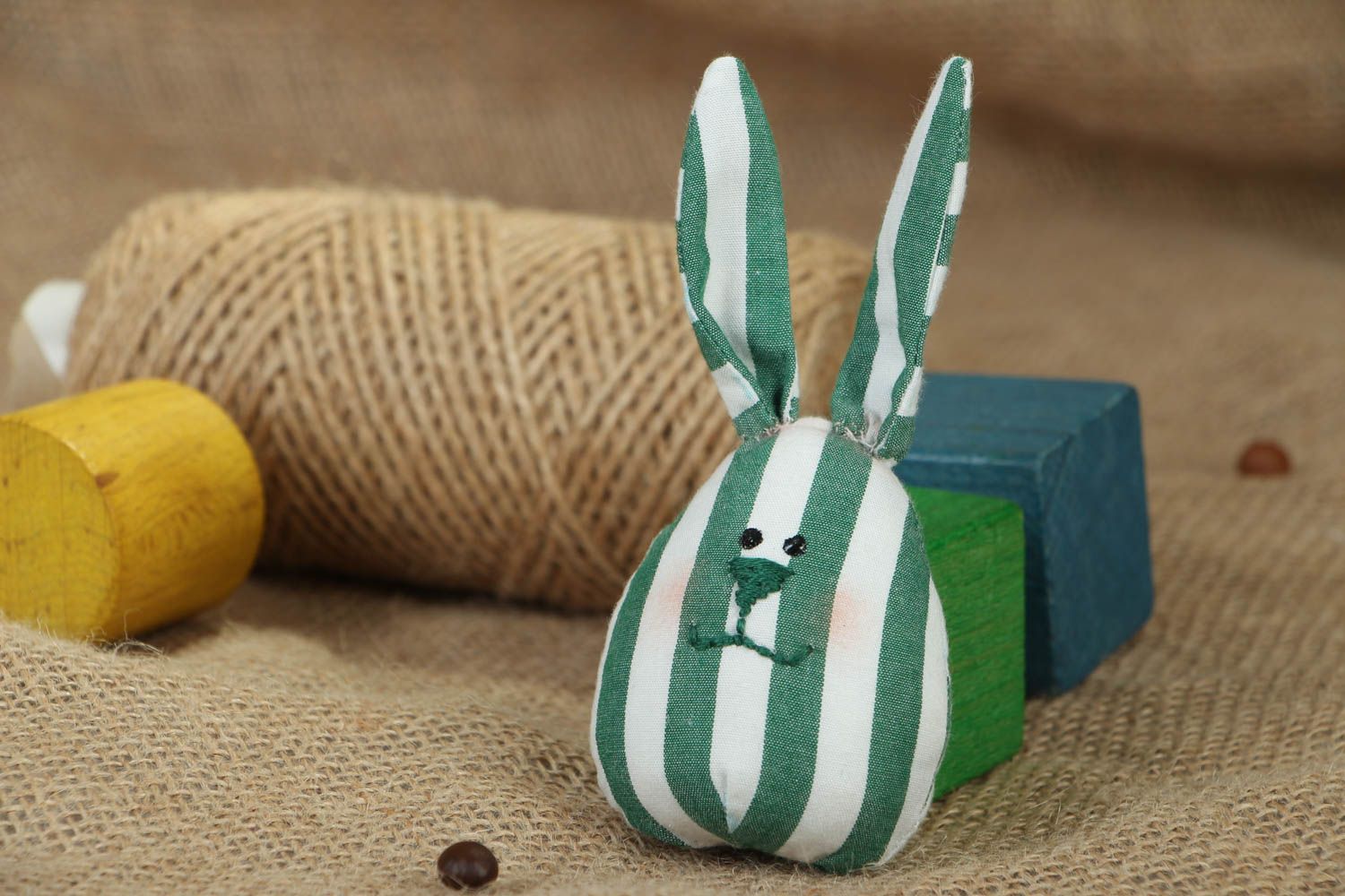 Handmade soft toy Easter Bunny photo 4
