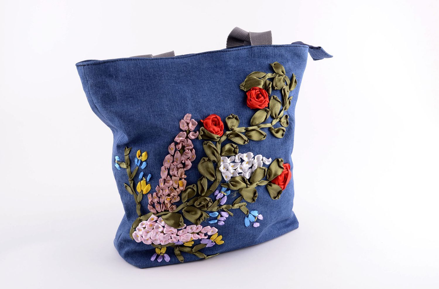 Designer Tasche handmade Tasche aus Stoff Damen Accessoire Stoff Tragetasche  foto 1