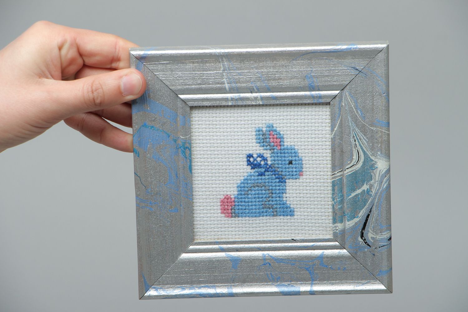 Handmade cross stitch picture for decoration of child's room photo 4