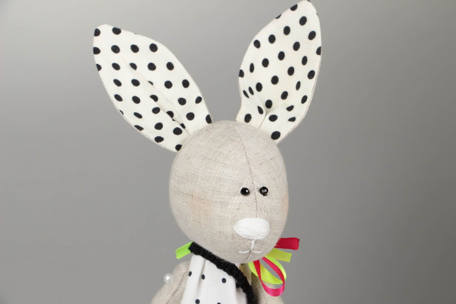 Decorative soft toy Bunny-fashionista photo 2