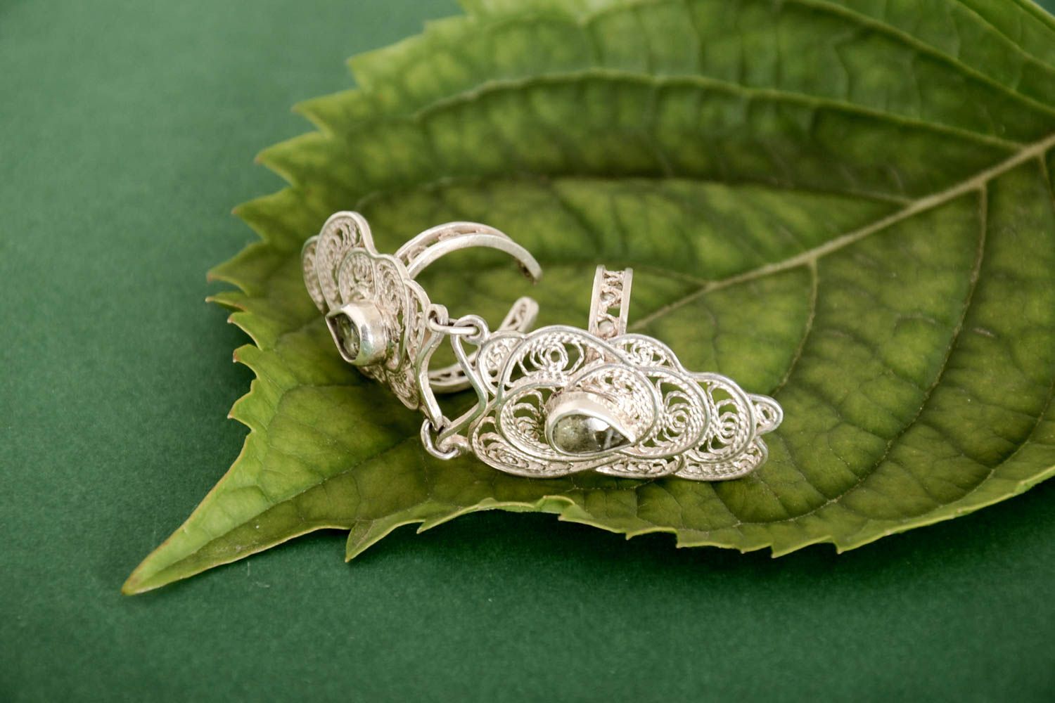 Beautiful handmade fine silver ring beautiful jewellery accessories for girls photo 2