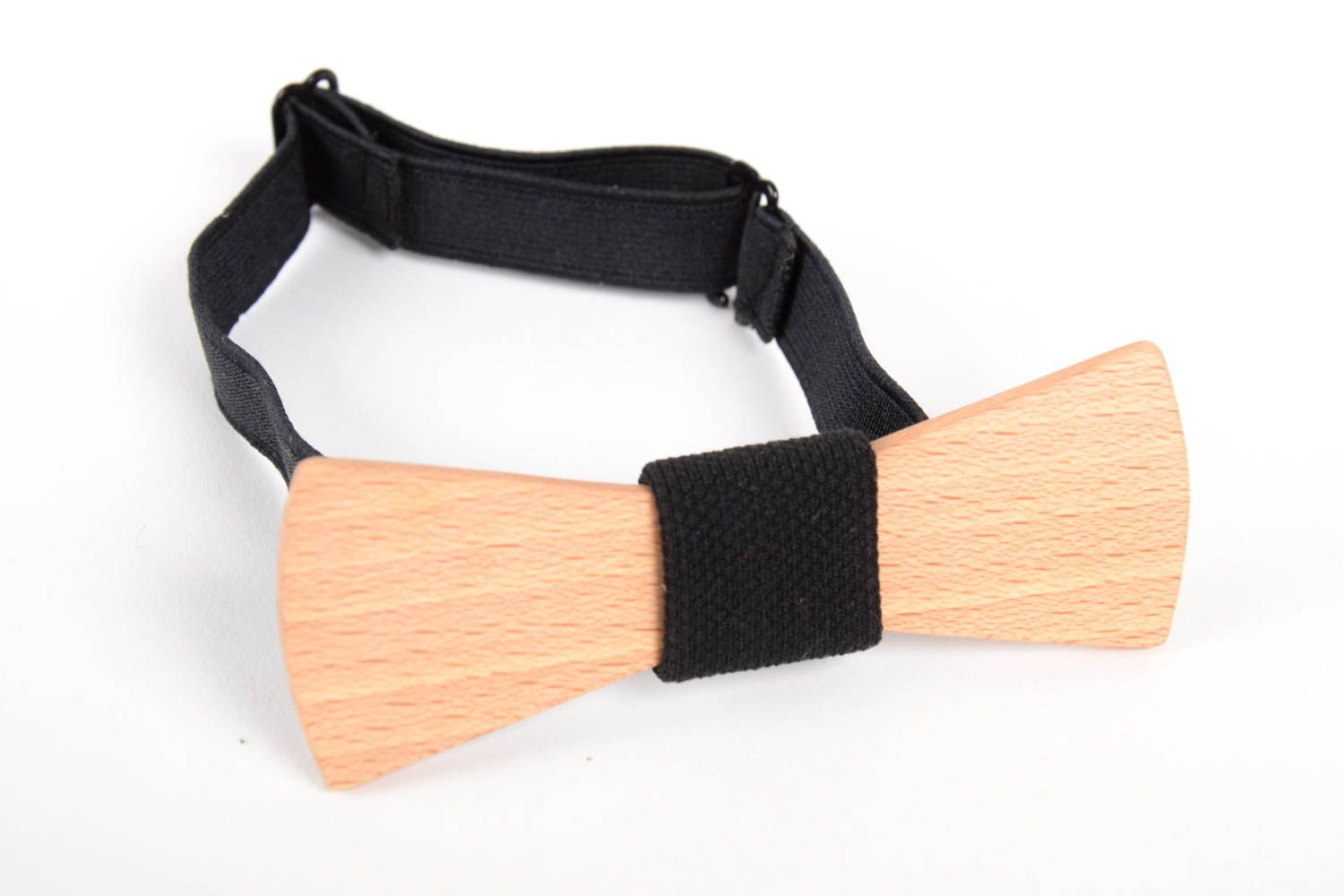 Wooden beautiful bow tie unusual lovely accessory stylish male present photo 2