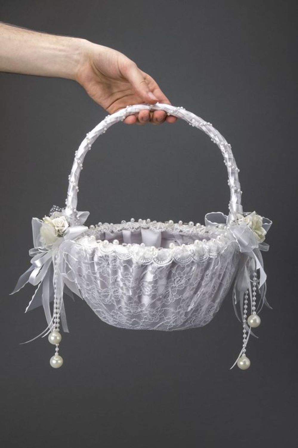 Handmade wedding basket photo 5