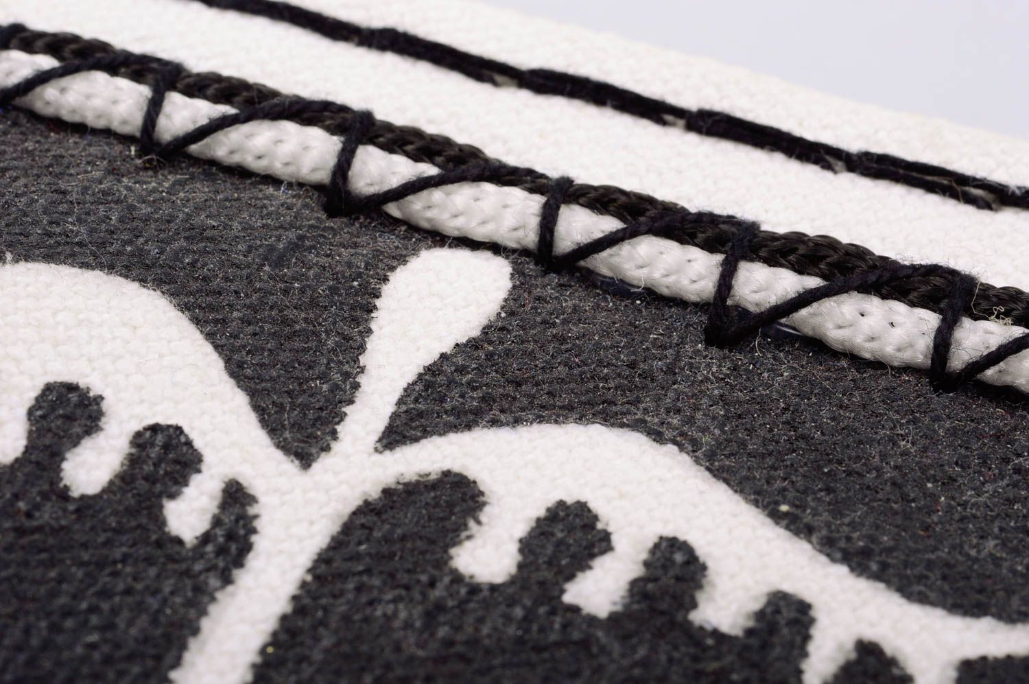 Текстильный кошелек из брезента ручной работы с двумя карманами Наскальный фото 4