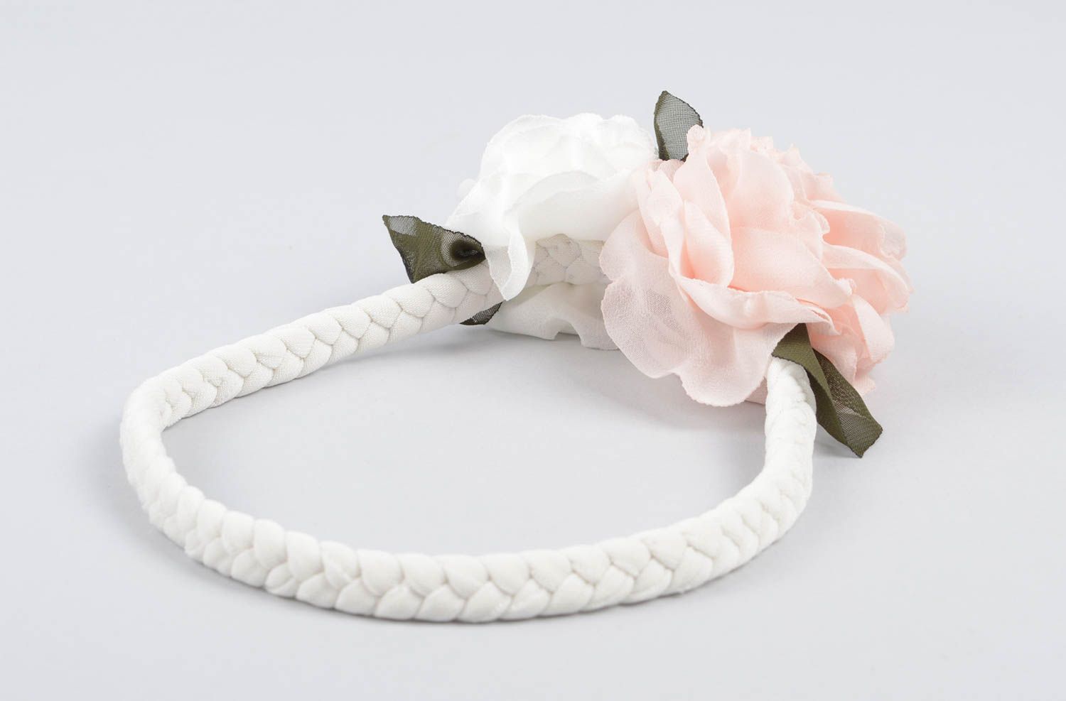 Haarband mit Blume handgefertigt Designer Schmuck Haar Accessoire elegant foto 3