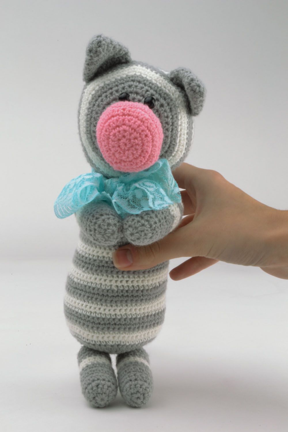 Homemade crochet toy Kitten photo 2