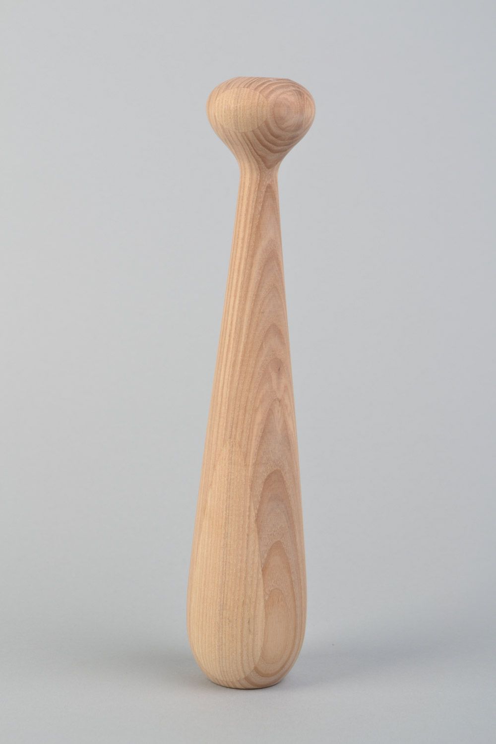 Candelero artesanal de madera de arce para una vela fino  foto 4
