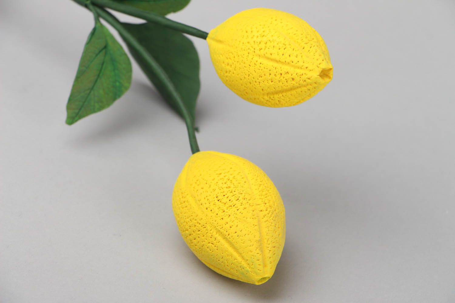 Branche de citron décorative faite main photo 2