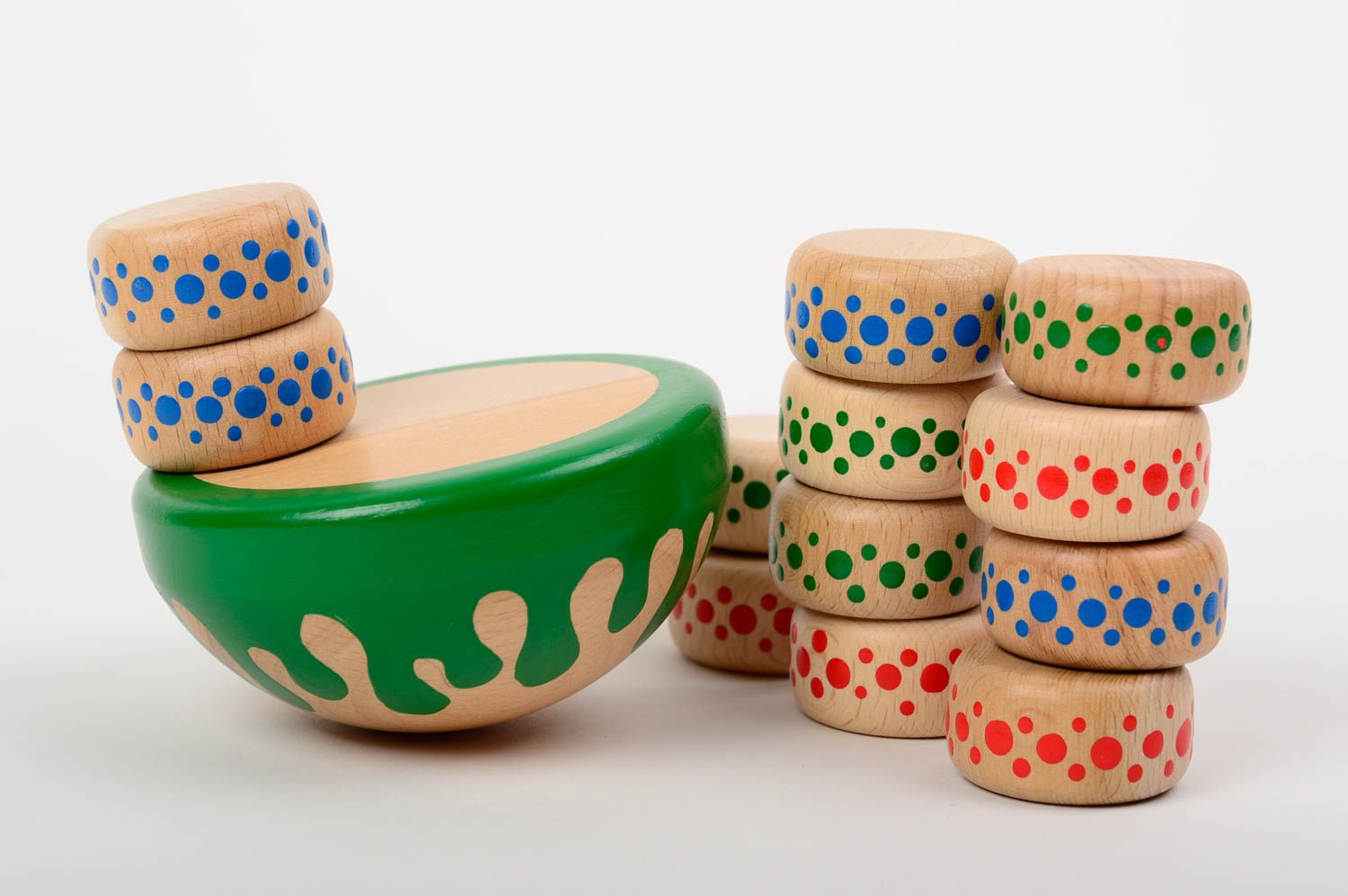 Handmade wooden toy designer painted accessories interesting home decor photo 5