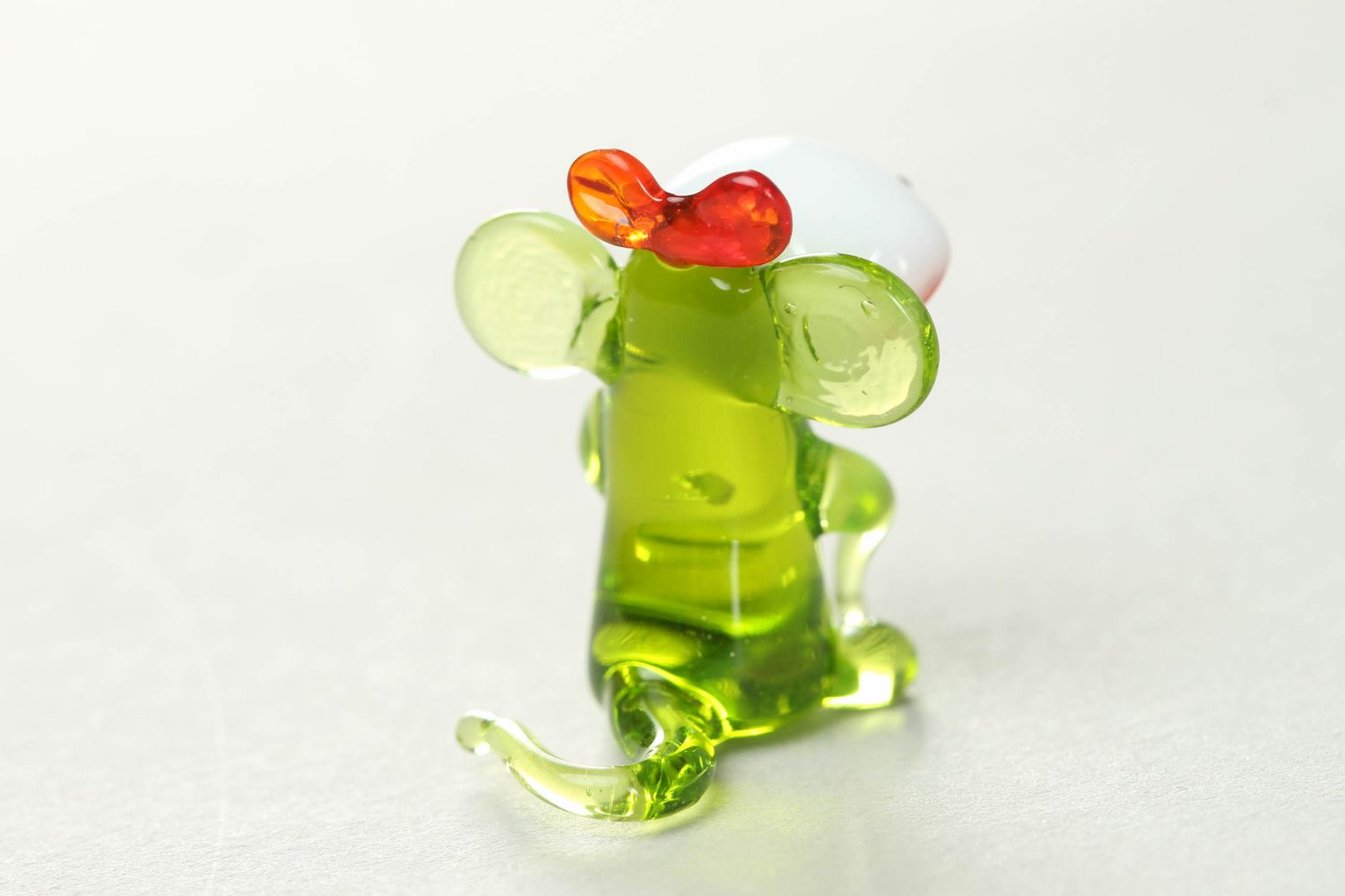 Handmade glass figurine Monkey photo 3