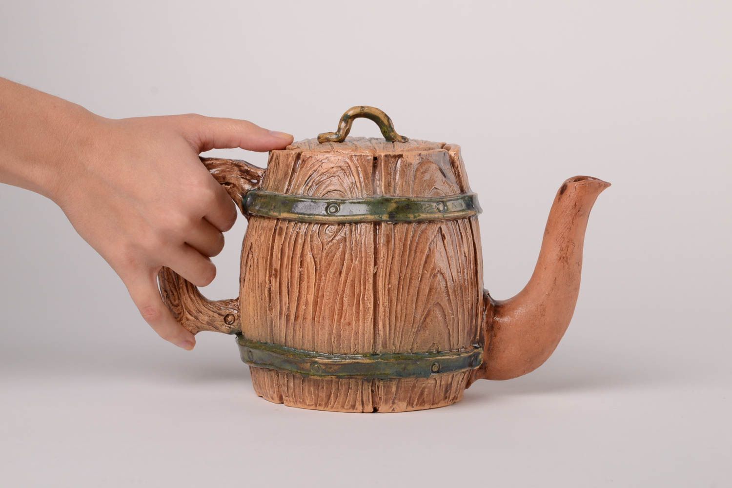 Tetera para té hecha a mano vajilla moderna utensilio de cocina 1.2 litros foto 2