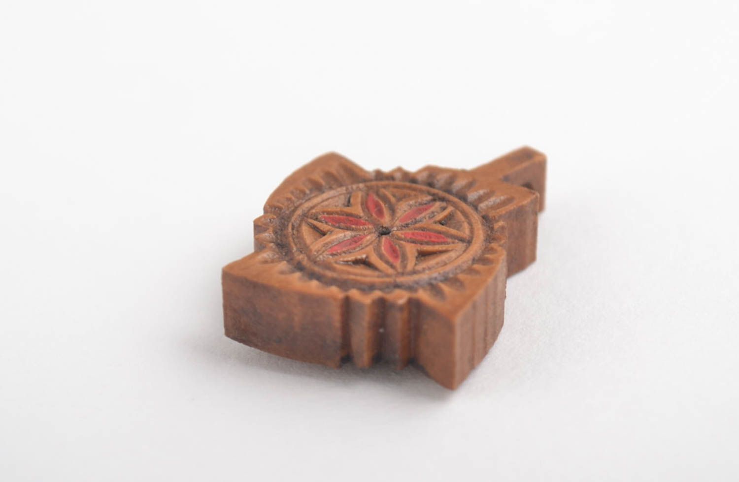 Wooden pendant handcrafted jewelry fashion accessories ethnic jewelry wood gifts photo 5