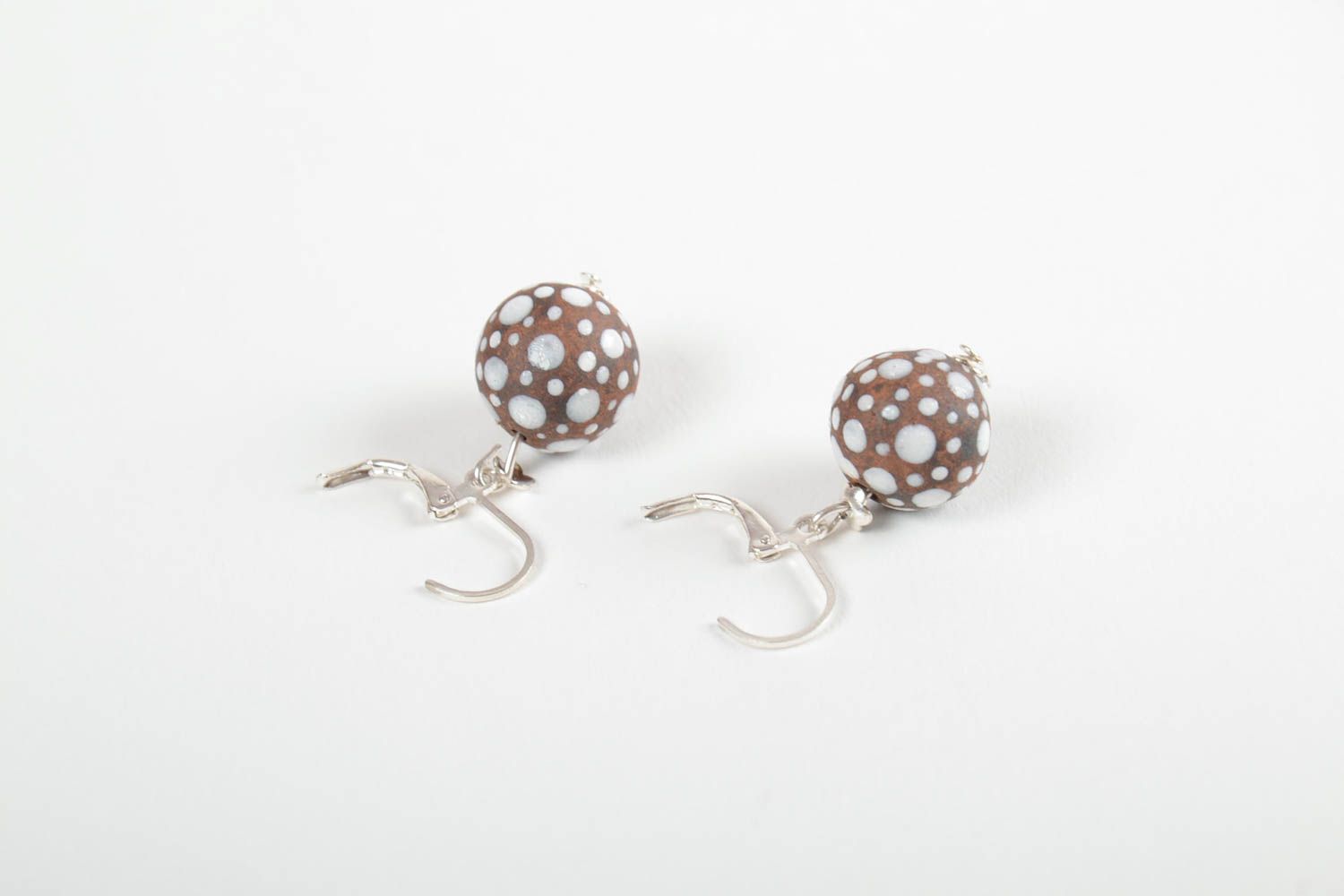 Schöne handmade Ohrringe Juwelier Modeschmuck Geschenk für Frauen runde Ohrringe foto 3