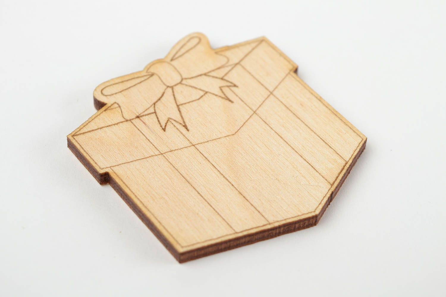 Handmade gift decoration unusual plywood blank stylish decoupage accessory photo 4
