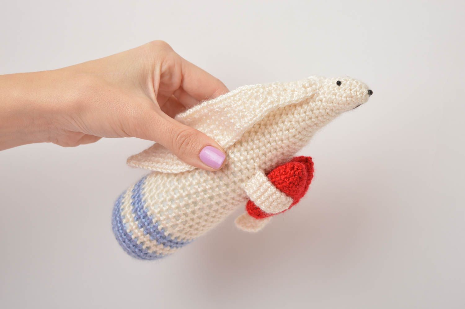 Peluche de animal hecho a mano juguete tejido ratón objeto de decoración foto 5