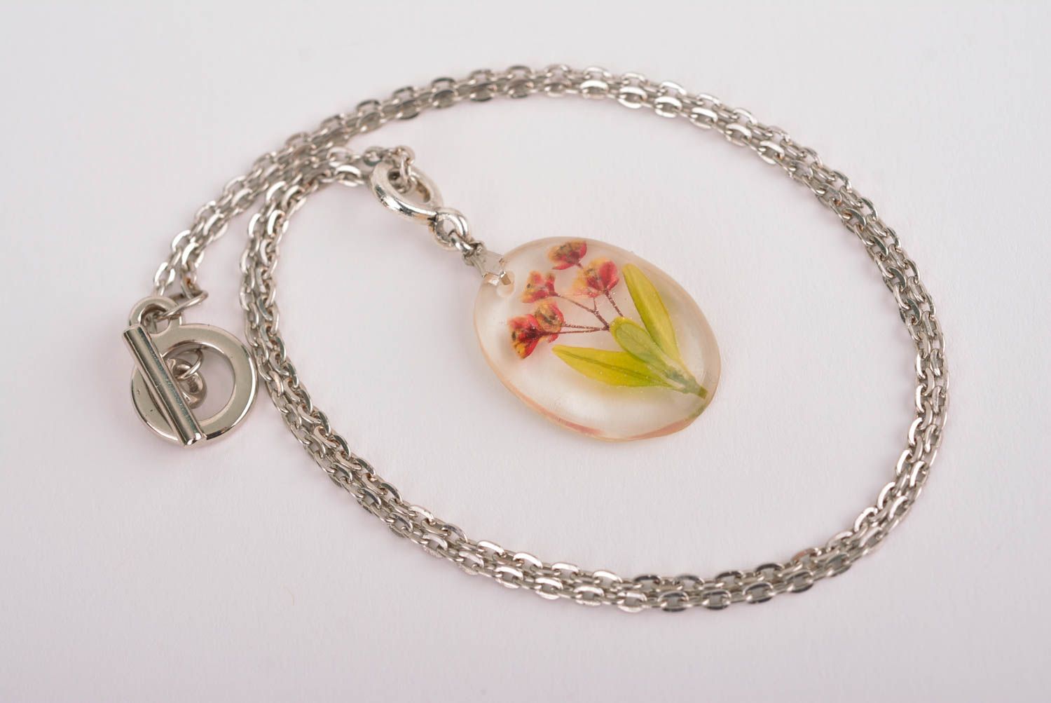 Handmade pendant unusual pendant for girls designer jewelry epoxy accessory photo 2