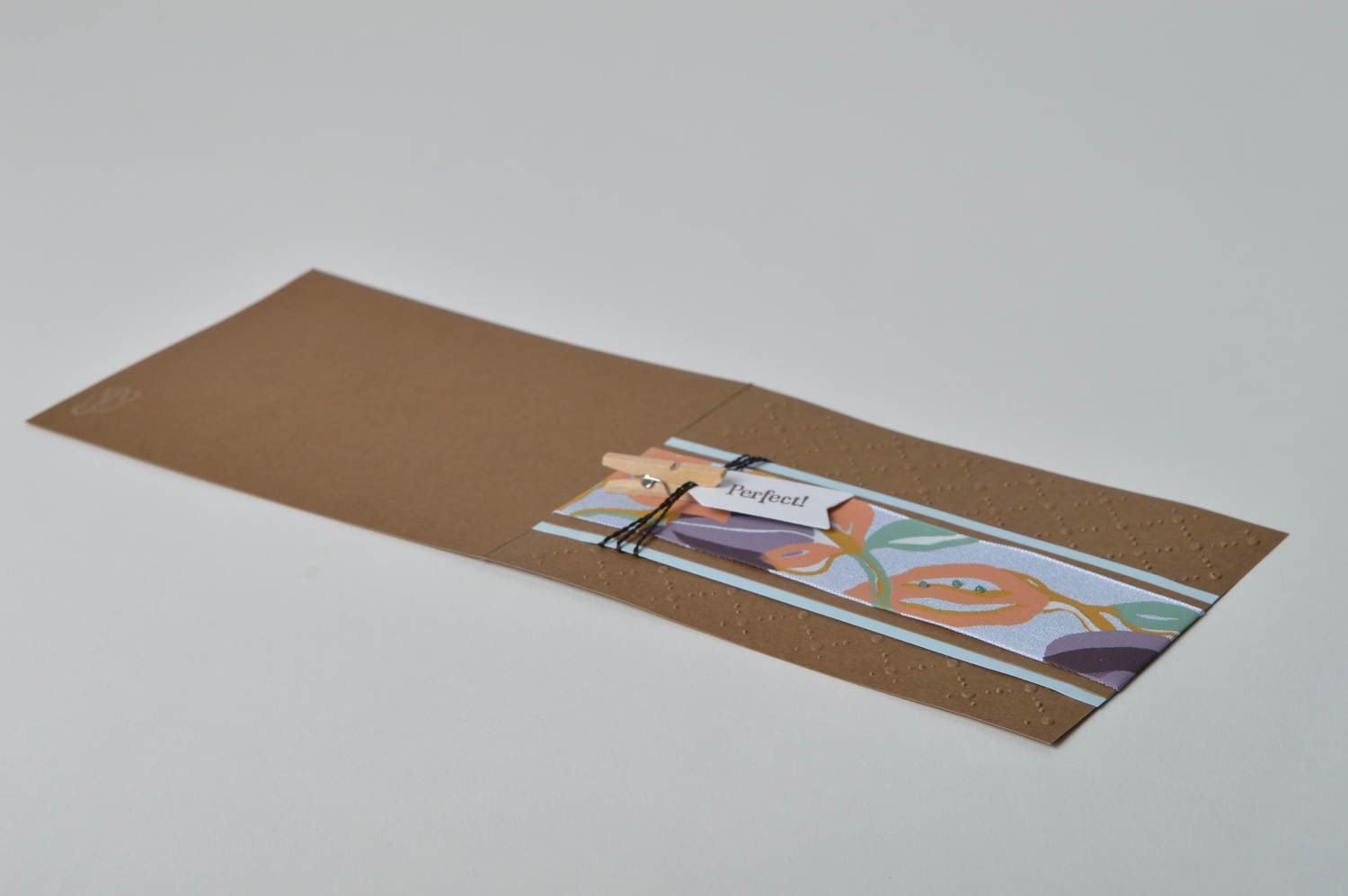 Carte de voeux scrapbooking faite main en carton originale Petit cadeau photo 5