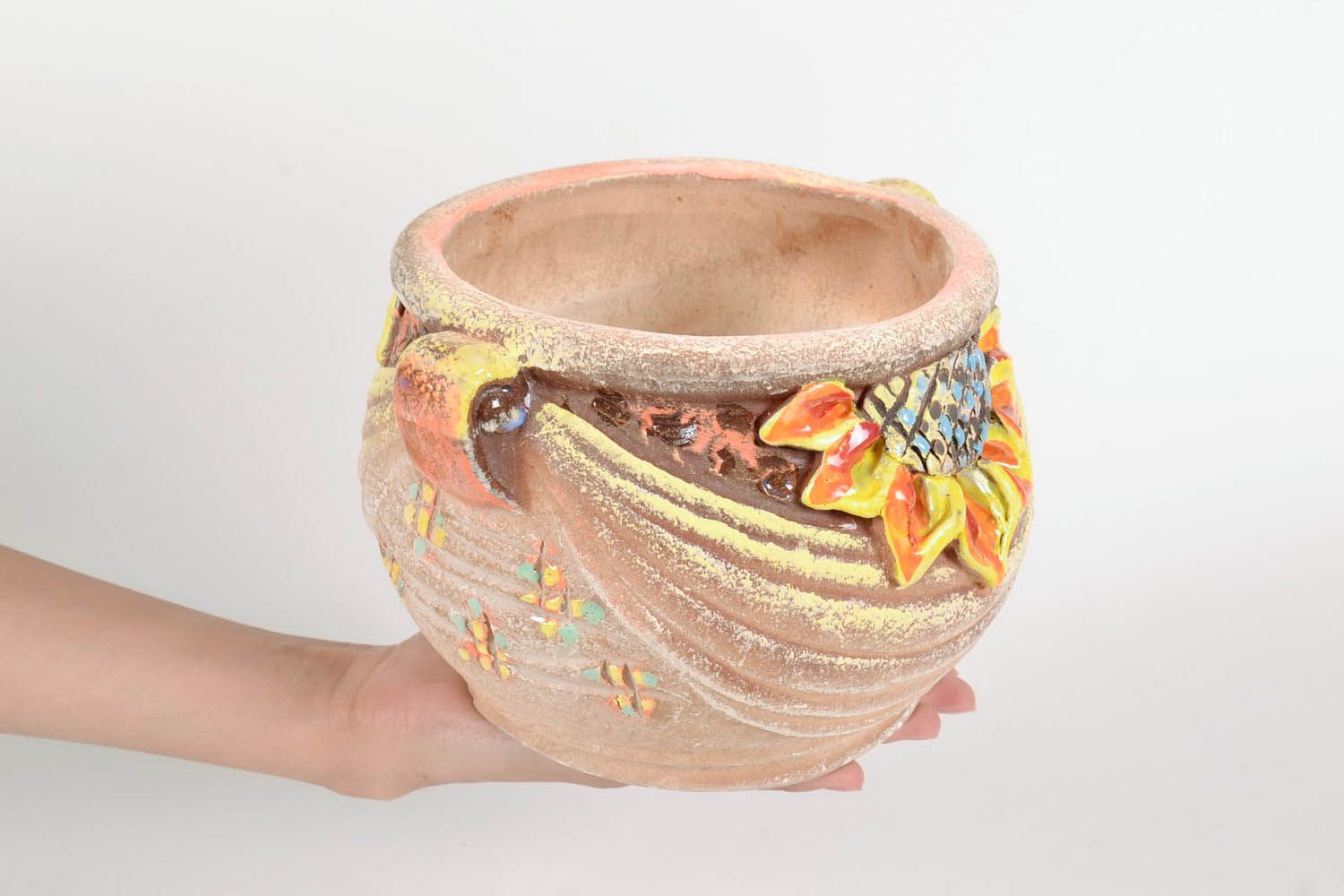 Vaso fiori fatto a mano vaso da fiori in ceramica attrezzi per giardinaggio
 foto 5