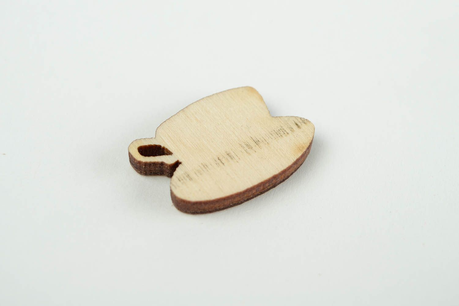 Handgemachte Figur zum Bemalen Holz Rohlinge Miniatur Figur Tasse und Untertasse foto 4