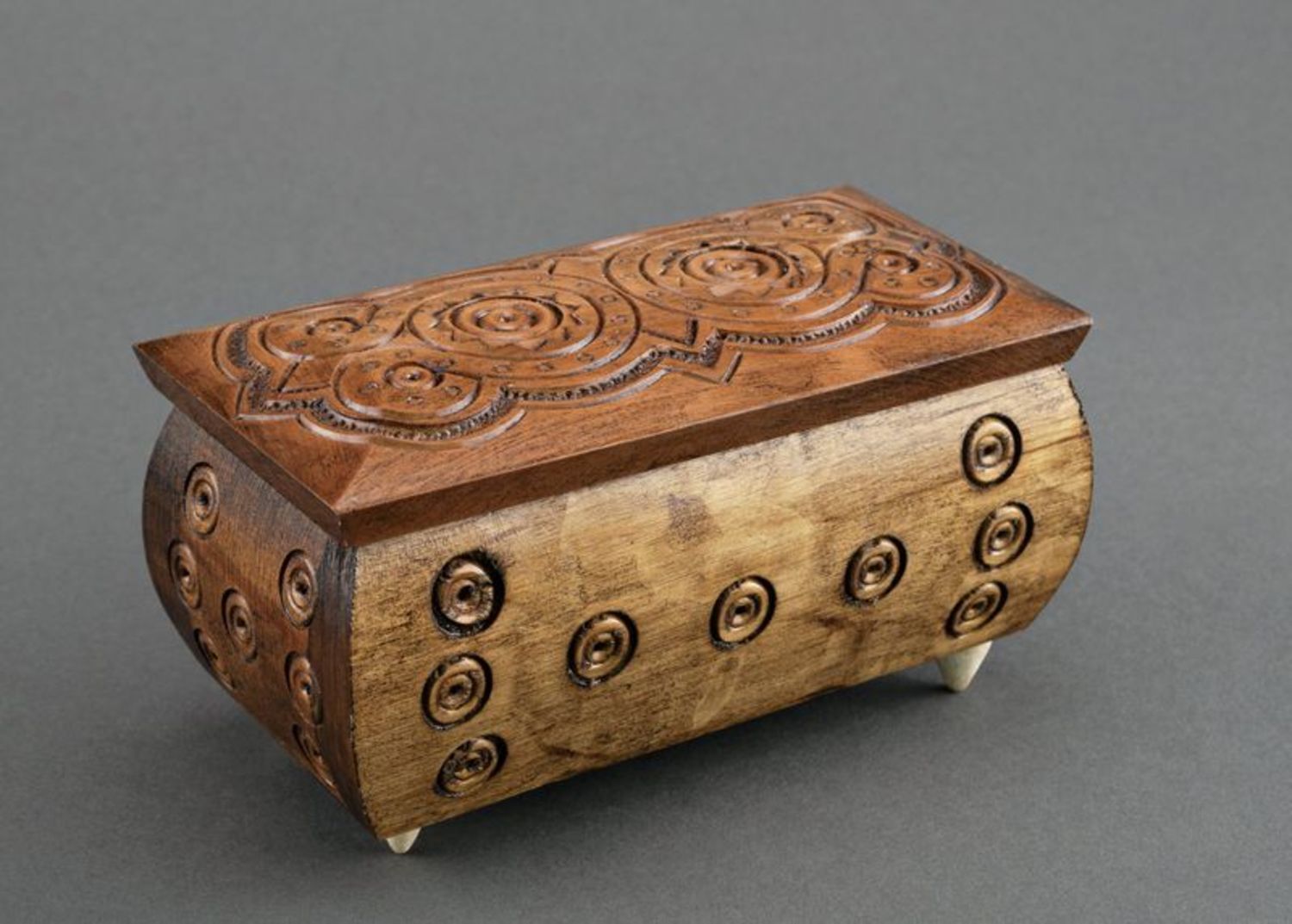 Wooden handmade box for jewelries photo 4