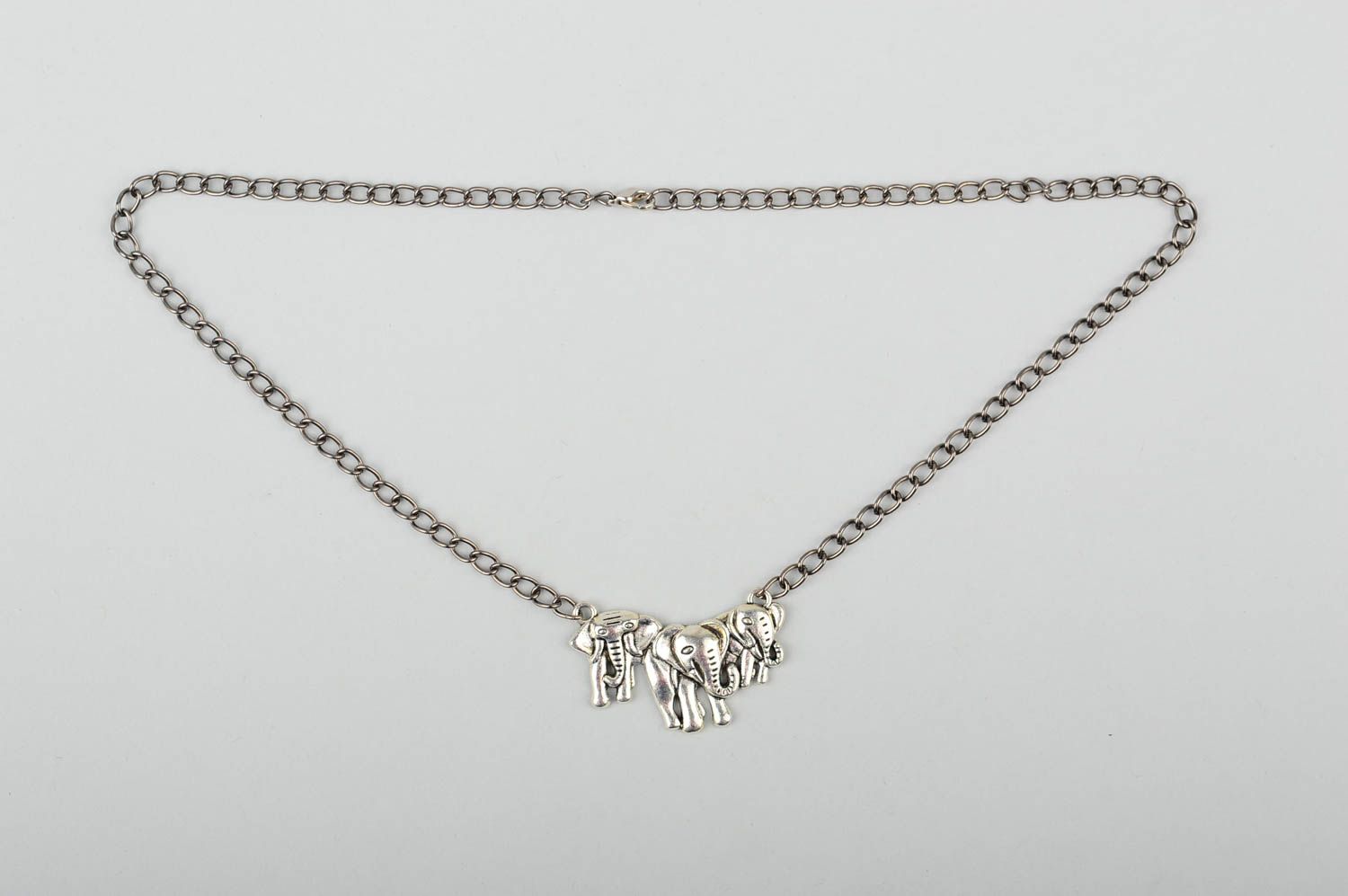 Beautiful handmade chain necklace metal pendant necklace beautiful jewellery photo 1