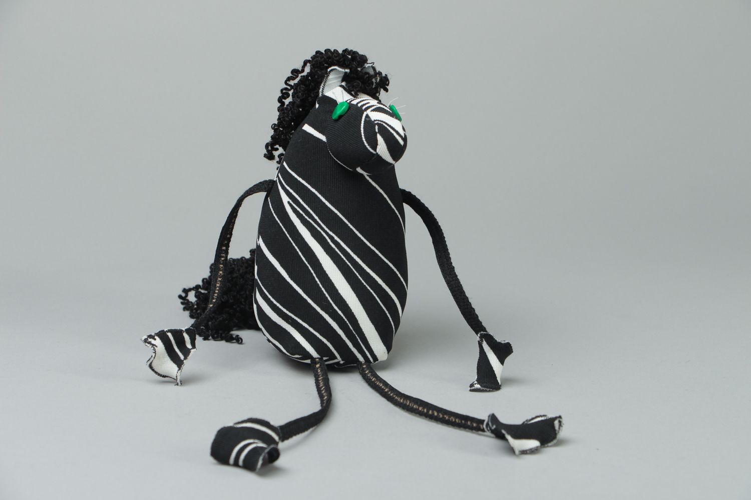 Handmade soft fabric toy Zebra photo 1
